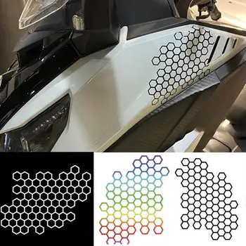 Тонирующая пленка для фар, наклейки на задний фонарь в виде сот, универсальные самоклеящиеся наклейки для мотоциклов DIY для украшения кузова