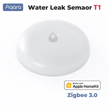 Датчик Погружения В Воду Aqara IP67 T1 Zigbee 3.0 Детектор Утечки Воды При Наводнении Сигнализация Безопасности Датчик Замачивания Для Apple Homekit