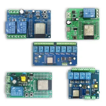 Источник питания переменного/постоянного тока WIFI Bluetooth BLE Одноканальный Релейный Модуль ESP32-C3/ESP-C3-12F Плата разработки для Arduino