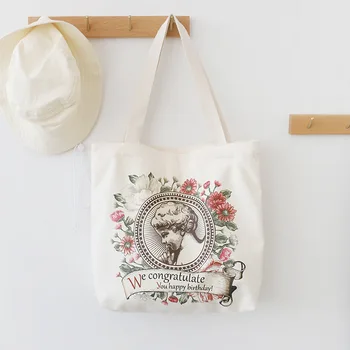 Женская сумка-шоппер из холста в стиле ретро в литературном стиле, модная большая хлопковая эко-сумка для покупок, женские сумки-тоут, сумки-тоут для женщин 2022