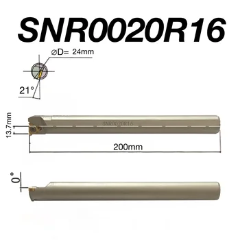 10 шт. твердосплавных пластин 16IR и 1 шт. инструмента для точения внутренней резьбы SNR0020R16 Держатель инструмента покрыт никелем