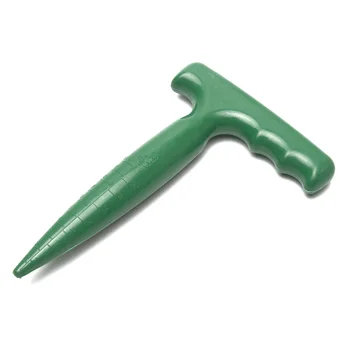Прочная пластиковая ручка для дома, прочная ручка для пересадки, портативные садовые инструменты для посадки, практичный зеленый