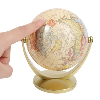 Земной Глобус Карта мира с подставкой география Обучающая игрушка Украшение дома Офисный орнамент Подарок для детей
