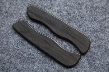 1 Пара весов ручной работы из черного дерева для 111-мм швейцарского армейского ножа Victorinox SAK Modify DIY Scale