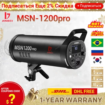 JINBEI MSN 1200pro Высокоскоростная Студийная Вспышка Для видеосъемки Мощностью 1200 Вт Оборудование для профессиональной фотосъемки с Заполняющим Светом Поддерживает Режим HSS/FRE