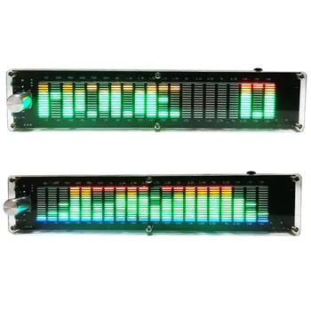 DSP эквалайзер EQ Звукосниматель Rhythm Music Spectrum Светодиодный Индикатор Уровня Звука Усилитель VU Метр для Автомобильных Ламп Освещения Атмосферы