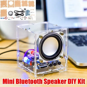 HU-009 Bluetooth-динамик, мини-спейкер, электронный компонент, DIY Kit, беспроводной, с питанием от 5 В постоянного тока и прочной акриловой оболочкой.