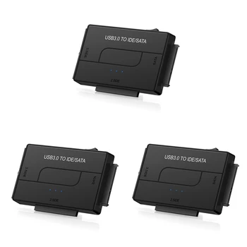 Адаптер USB To SATA / IDE HDD/SSD USB 3.0 To SATA / IDE Адаптер с Адаптером питания 12V/ 2A для 2,5 / 3,5-дюймового жесткого диска SATA IDE /2,5-дюймового SSD