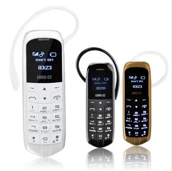 Long CZ J8 Magic voice Bluetooth гарнитура наушники Bluetooth номеронабиратель мини мобильный телефон 0,66 дюйма С поддержкой FM Micro SIM-карты
