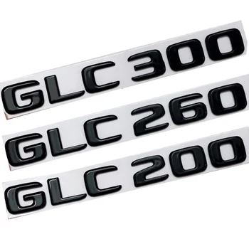 3D ABS Черный Значок Заднего Багажника Автомобиля Буквы Наклейка Логотип GLC200 GLC260 GLC300 Эмблема Для Mercedes GLC 200 260 300 X253 Аксессуары