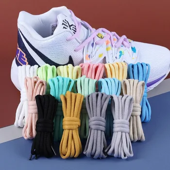Овальные шнурки для обуви 24 цвета, полукруглые спортивные шнурки для спорта/кроссовок, шнурки для обуви 100/120/140/160/180 см, шнурки для обуви 1 пара