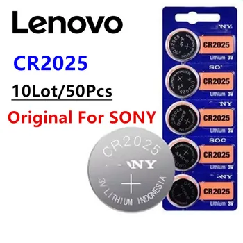 50шт Оригинал Для Sony CR2025 Аккумулятор CR 2025 3V Литиевая Батарея DL2025 BR2025 Для Автомобильного Пульта Дистанционного Управления Часы Кнопка Монетные Ячейки