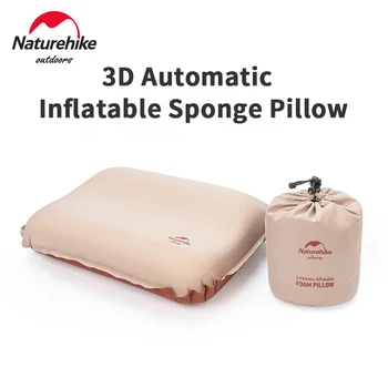 Надувная подушка Naturehike, губка для сна на воздушной подушке, для кемпинга, путешествий, полета, Сверхлегкая портативная самонадувающаяся
