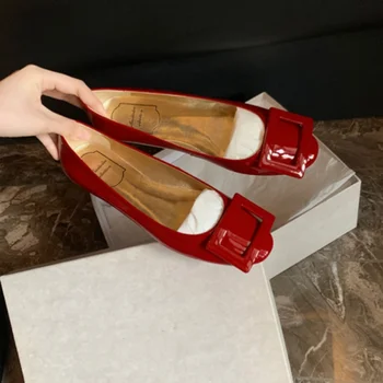 Однотонная женская обувь на плоской подошве; сезон весна-осень; Новые женские туфли для отдыха на плоской подошве без шнуровки; Уютные Zapatos Mujer; Фирменный дизайн Sapato Feminino