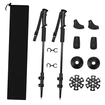 Горные треккинговые палки из 2 предметов, телескопическая трость для пеших прогулок, ходунки