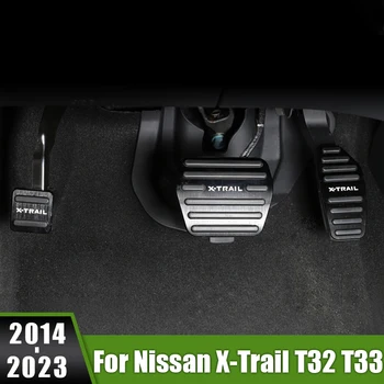Для Nissan X-Trail T32 T33 X Trail Xtrail 2014-2019 2020 2021 2022 2023 Автомобильные Ножные Педали Акселератора, Тормоза, Нескользящие Накладки