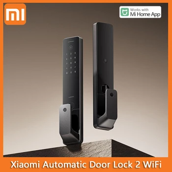 Xiaomi Полностью Автоматический Умный Дверной Замок 2 WiFi Удаленный Просмотр Шумоподавление Дверной Звонок Bluetooth NFC Разблокировка Отпечатков Пальцев Mi Home